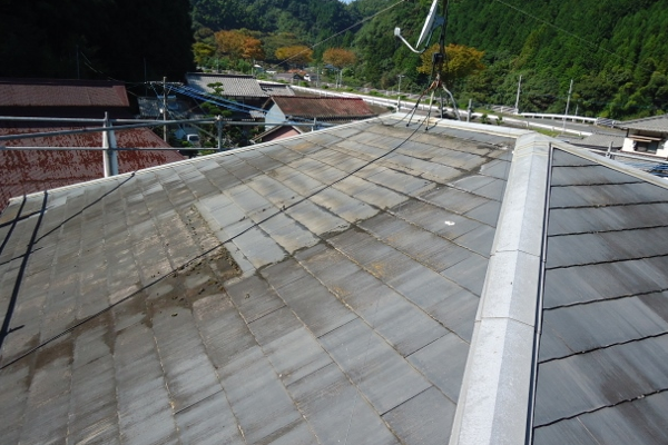 屋根塗装の施工前ビフォーアフター|外壁塗装・屋根塗装のことなら福岡市・糸島市のエコテックス